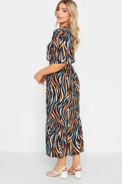 M&Co Womens Black Abstract Print Maxi Dress><noscript><img width=