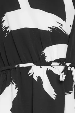 M&Co Womens Black Abstract Print Smock Dress><noscript><img width=