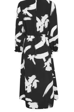 M&Co Womens Black Abstract Print Smock Dress><noscript><img width=