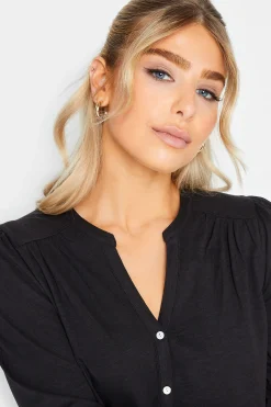 M&Co Womens Black Button Through Cotton Shirt><noscript><img width=