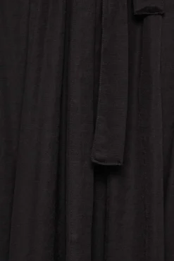 M&Co Womens Black Button Through Collared Midaxi Dress>Women Shirt Dresses