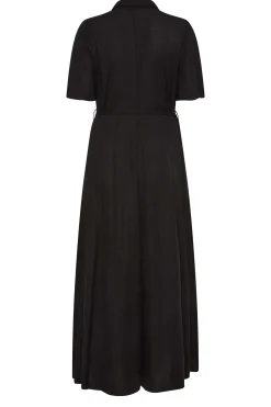 M&Co Womens Black Button Through Collared Midaxi Dress><noscript><img width=