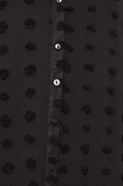 M&Co Womens Black Dobby Spot Shirt><noscript><img width=