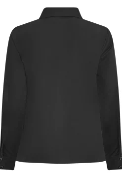 M&Co Womens Black Fitted Poplin Shirt><noscript><img width=