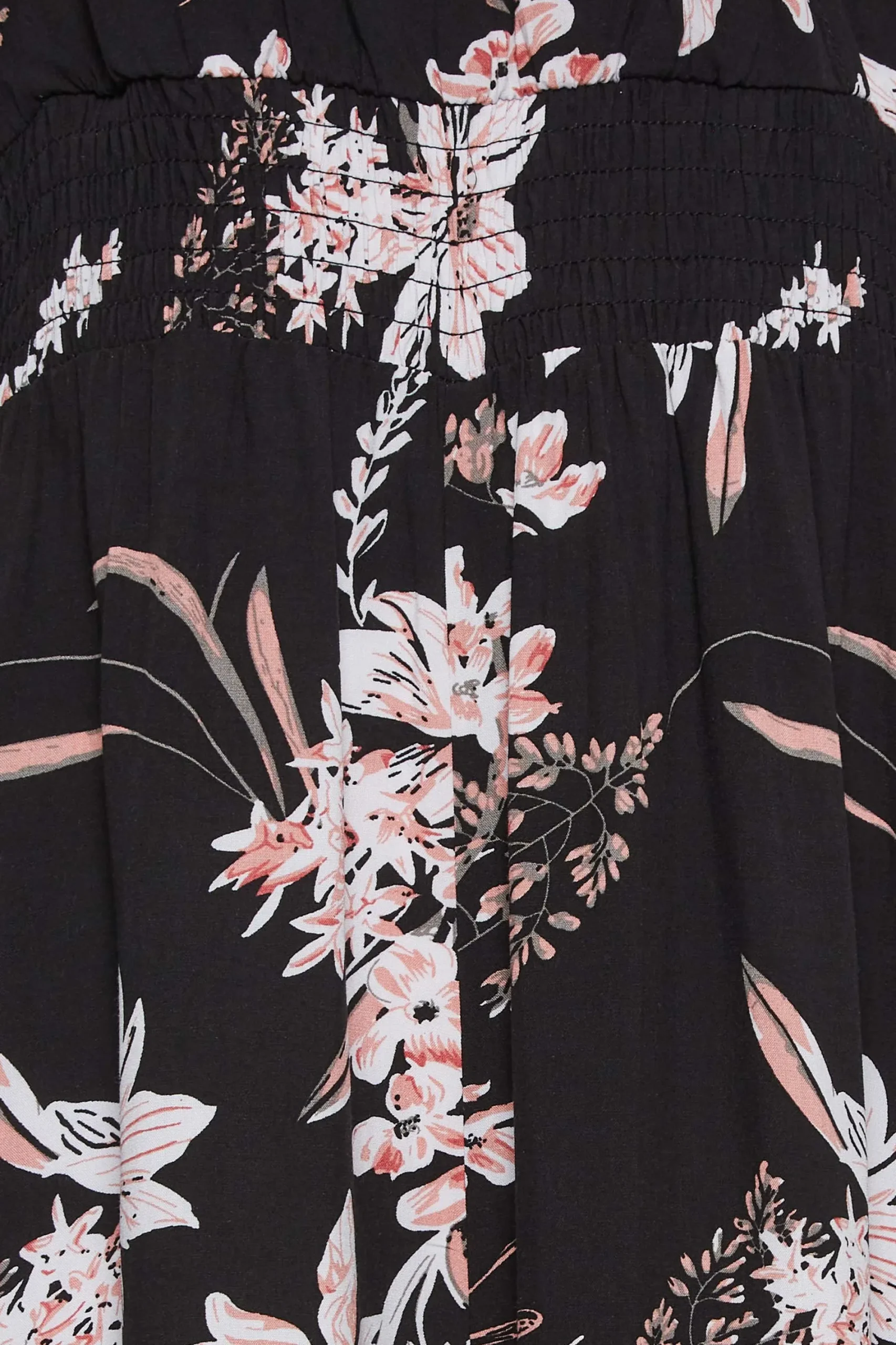 M&Co Womens Black Floral Wrap Jumpsuit>Women Maxi Dresses