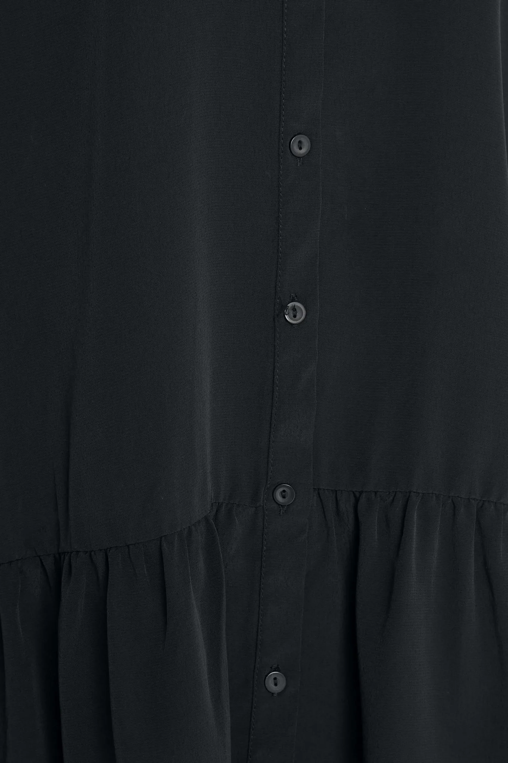 M&Co Womens Black Frill Hem Shirt>Women Shirts