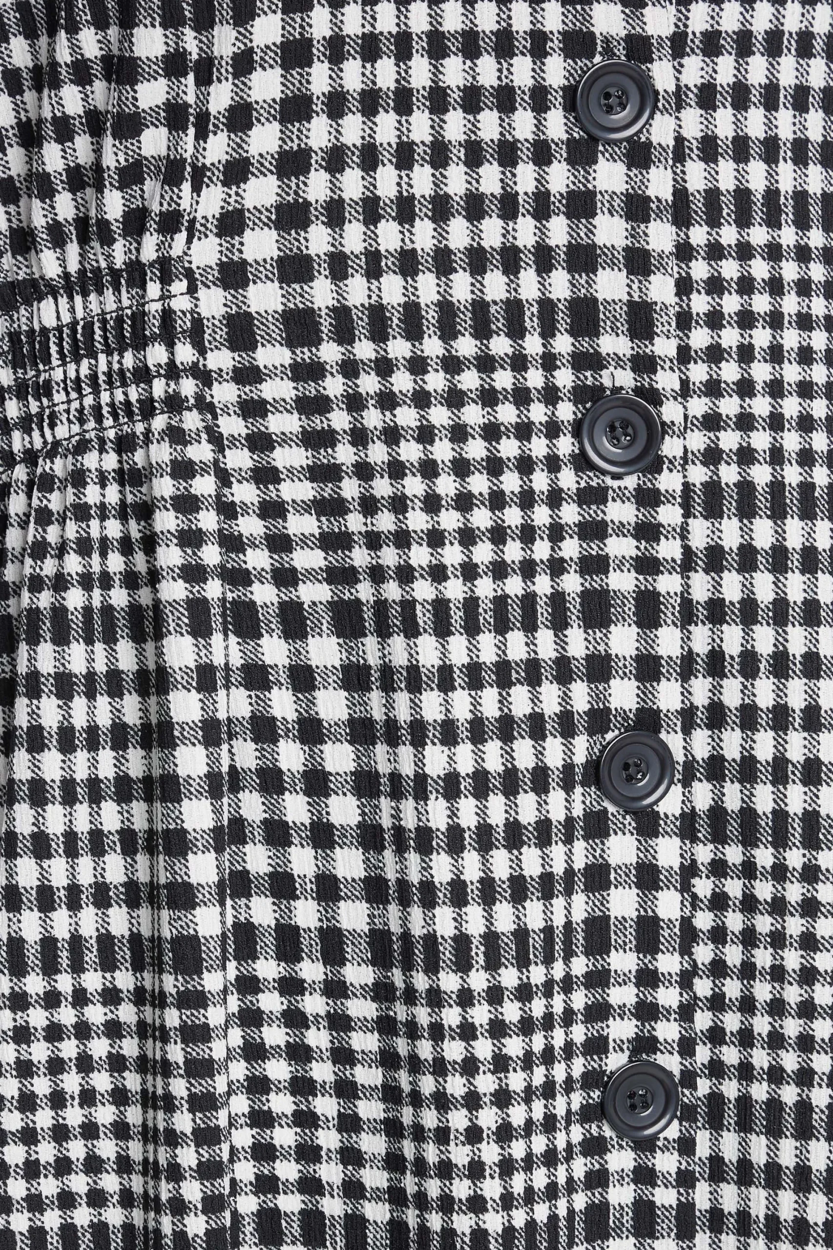 M&Co Womens Black Gingham Print Midi Dress>Women Midi Dresses
