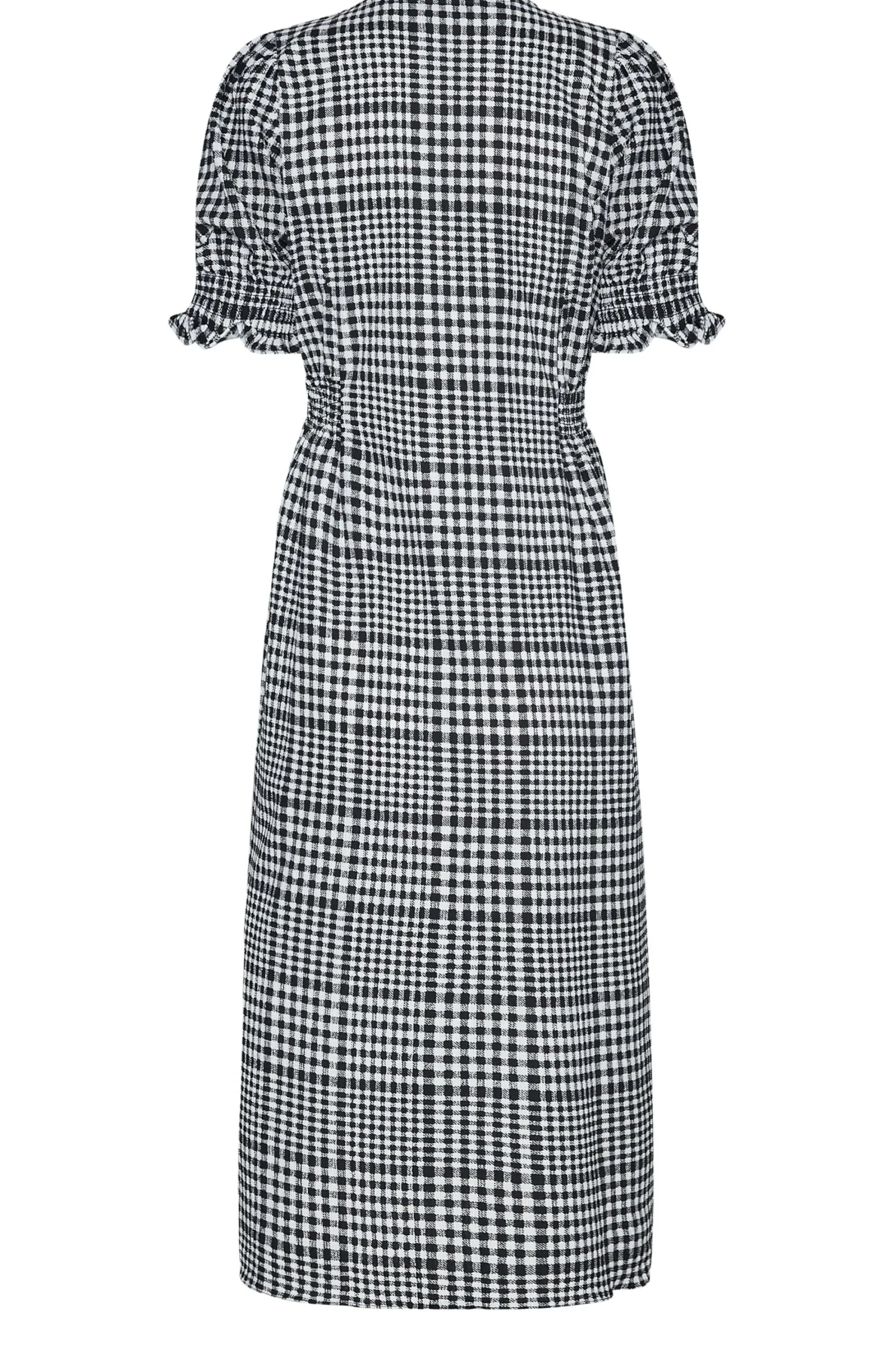 M&Co Womens Black Gingham Print Midi Dress>Women Midi Dresses
