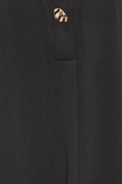 M&Co Womens Black Gold Statement Button Tab Sleeve Shirt><noscript><img width=