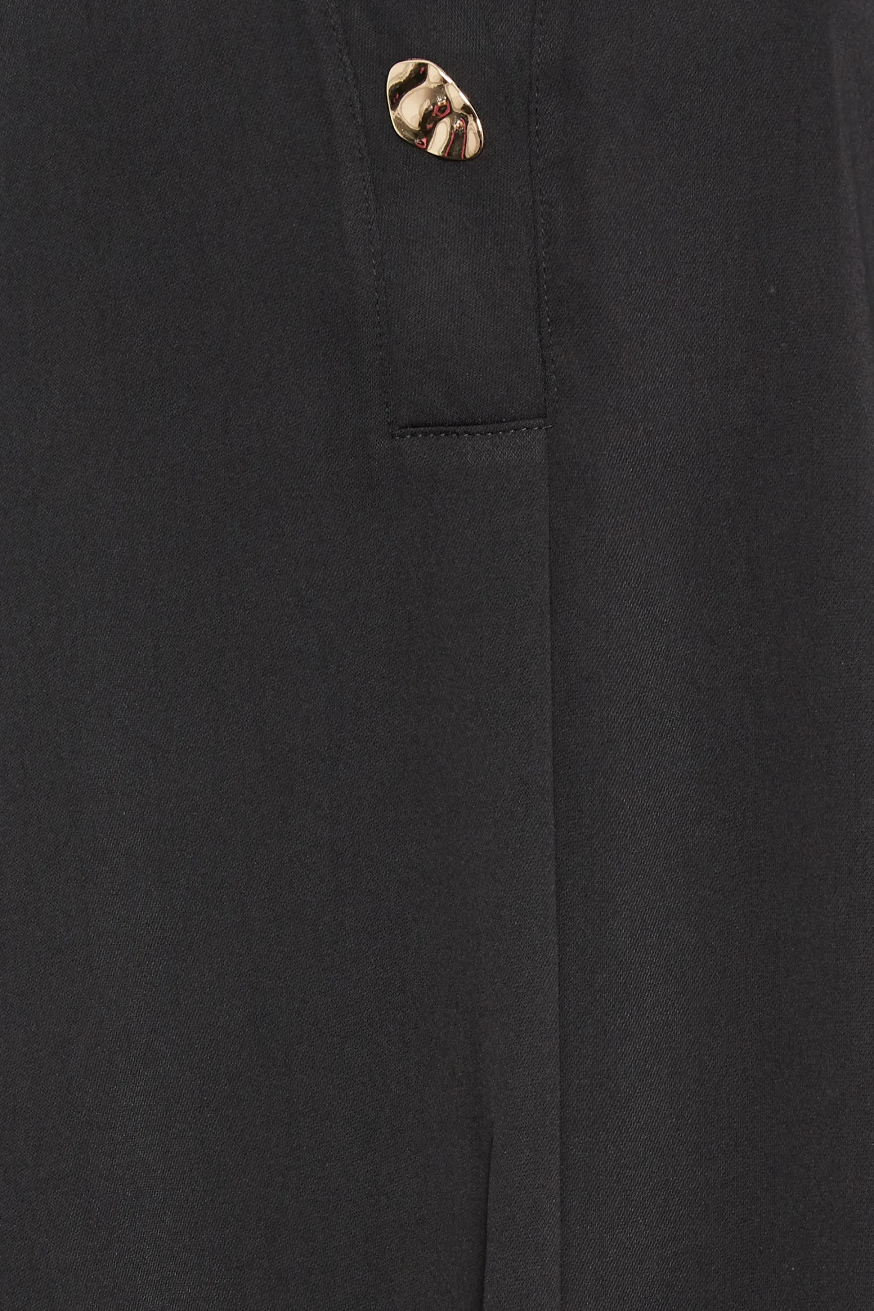 M&Co Womens Black Gold Statement Button Tab Sleeve Shirt>Women Shirts