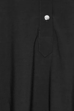M&Co Womens Black Half Placket Jersey Shirt><noscript><img width=