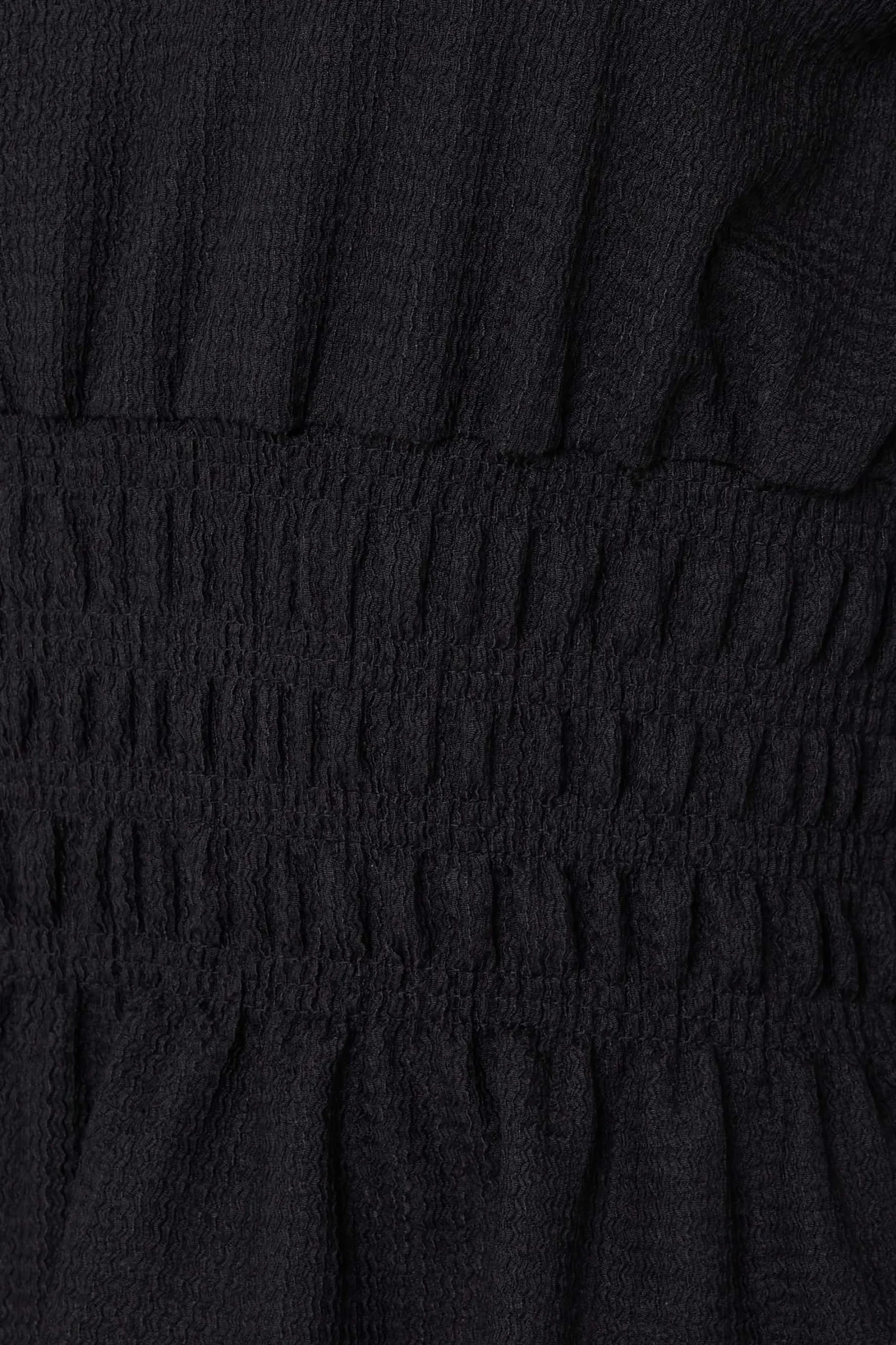 M&Co Womens Black High Frill Neck Blouse>Women Long Sleeve Tops
