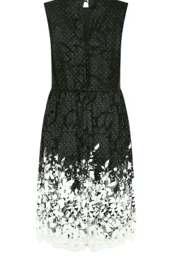 M&Co Womens Black Lace Border Midi Dress><noscript><img width=