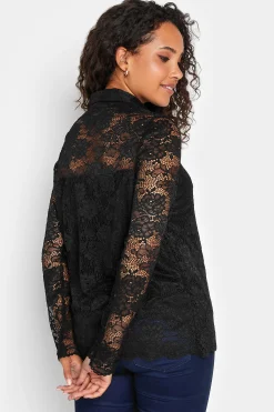 M&Co Womens Black Lace Shirt><noscript><img width=
