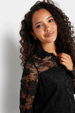 M&Co Womens Black Lace Shirt><noscript><img width=