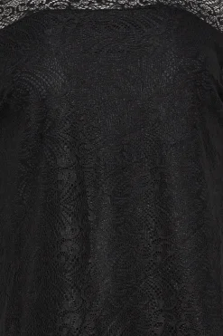 M&Co Womens Black Long Sleeve Lace Blouse><noscript><img width=