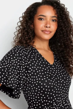 M&Co Womens Black Polka Dot Maxi Dress><noscript><img width=
