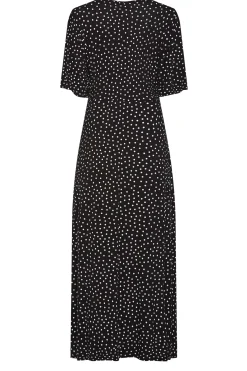 M&Co Womens Black Polka Dot Maxi Dress><noscript><img width=