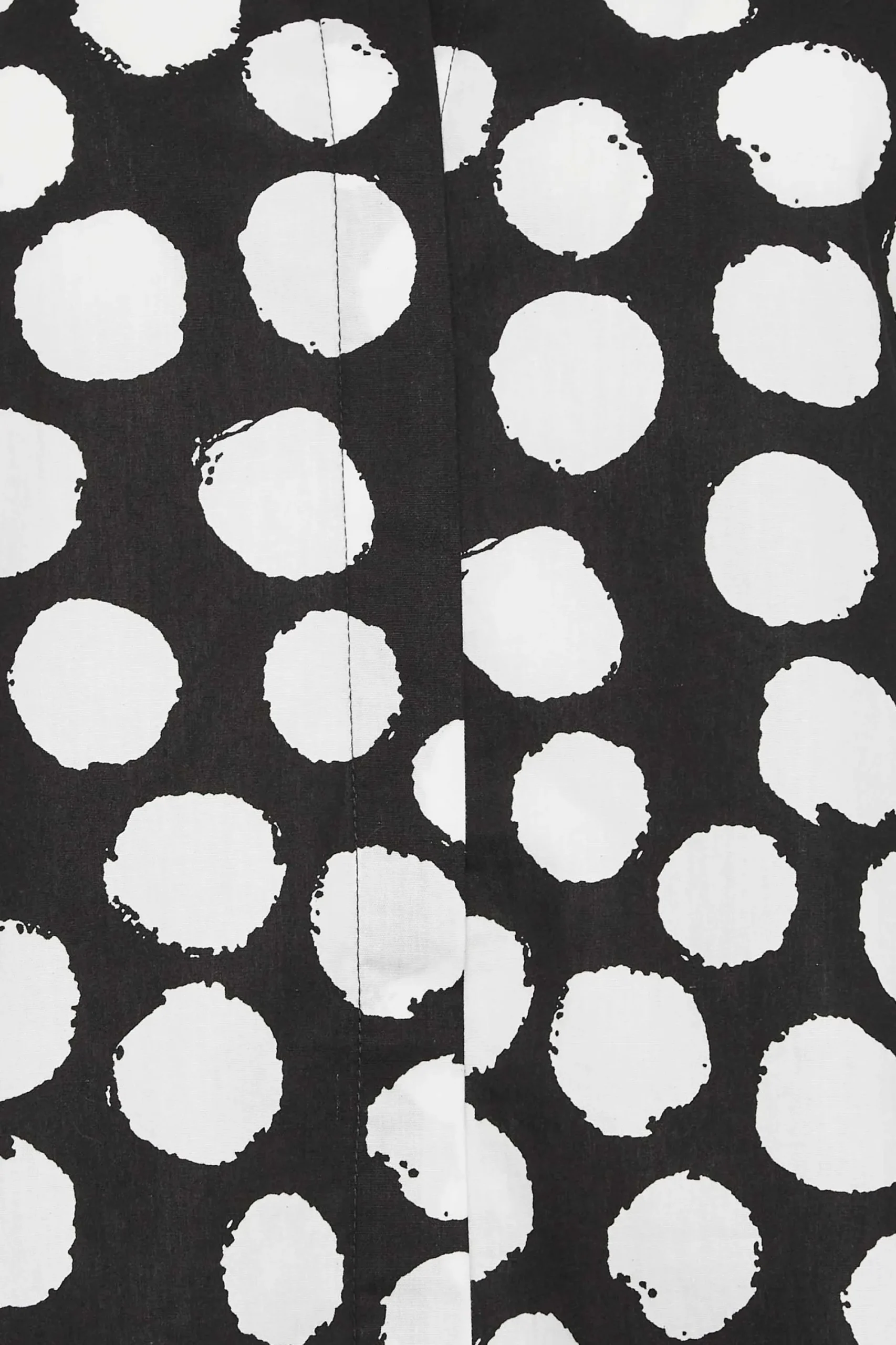 M&Co Womens Black Polka Dot Puff Sleeve Shirt>Women Short Sleeve Tops