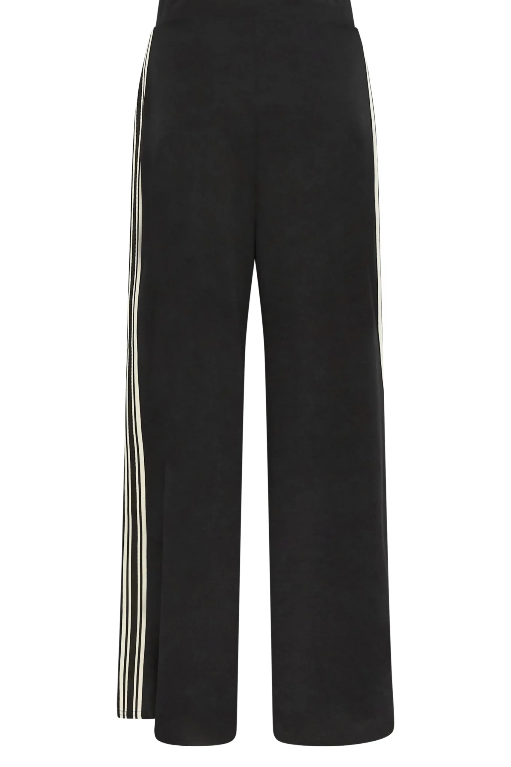 M&Co Womens Black Side Stripe Wide Leg Trousers>Women Wide Leg Trousers