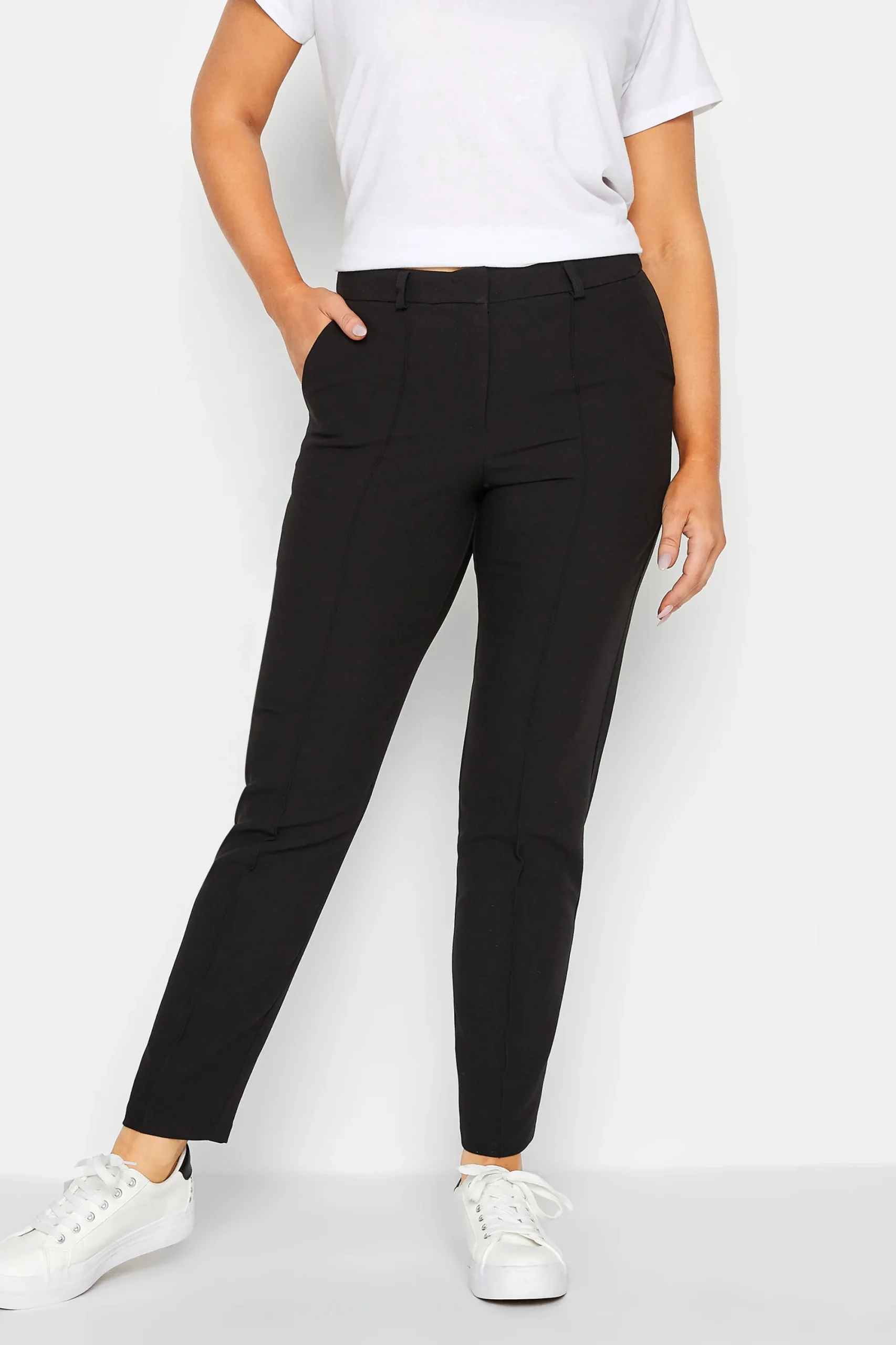 M&Co Womens Black Slim Leg Trousers>Women Trousers