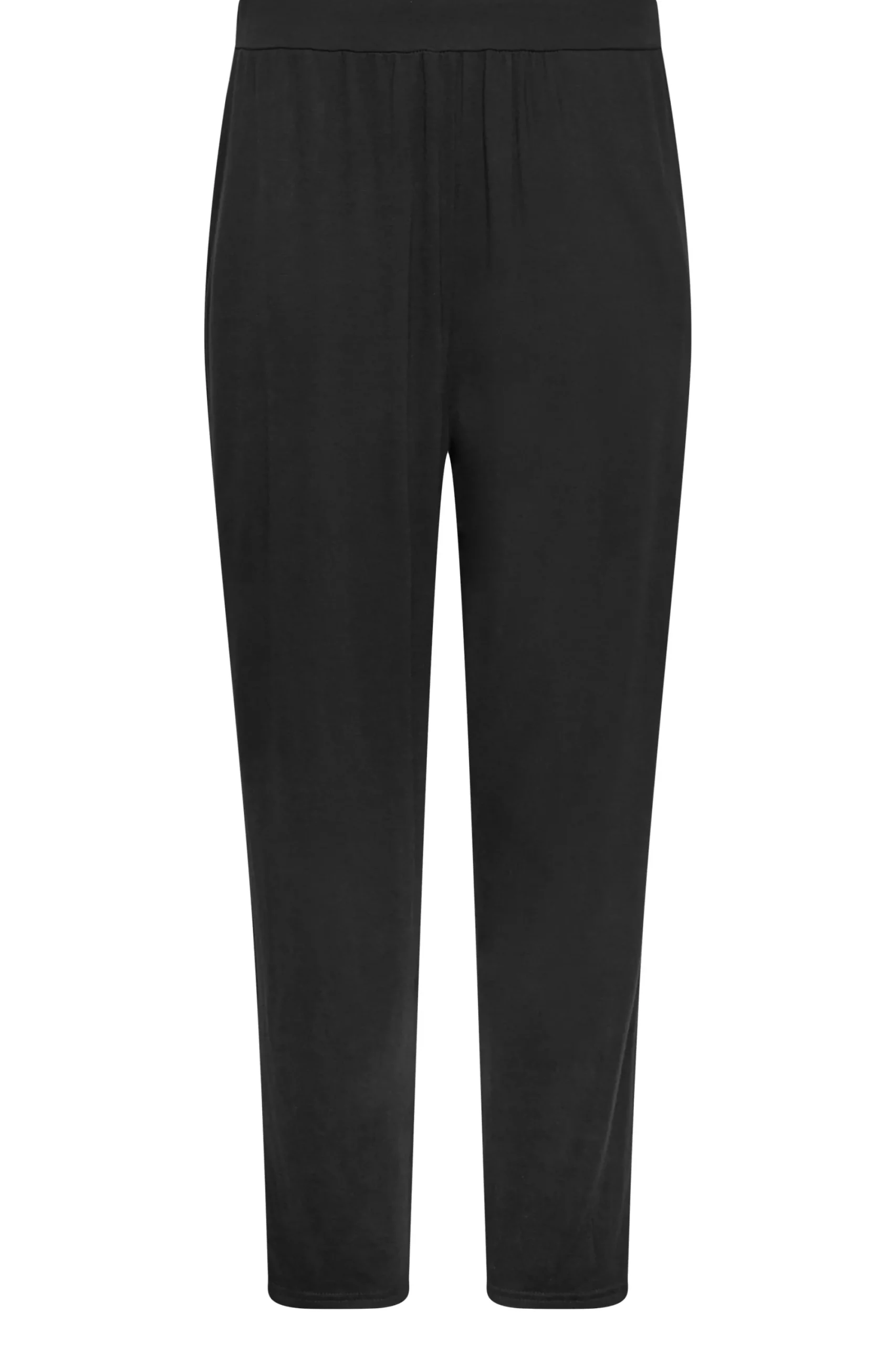 M&Co Womens Black Soft Jersey Hareem Trousers>Women Trousers
