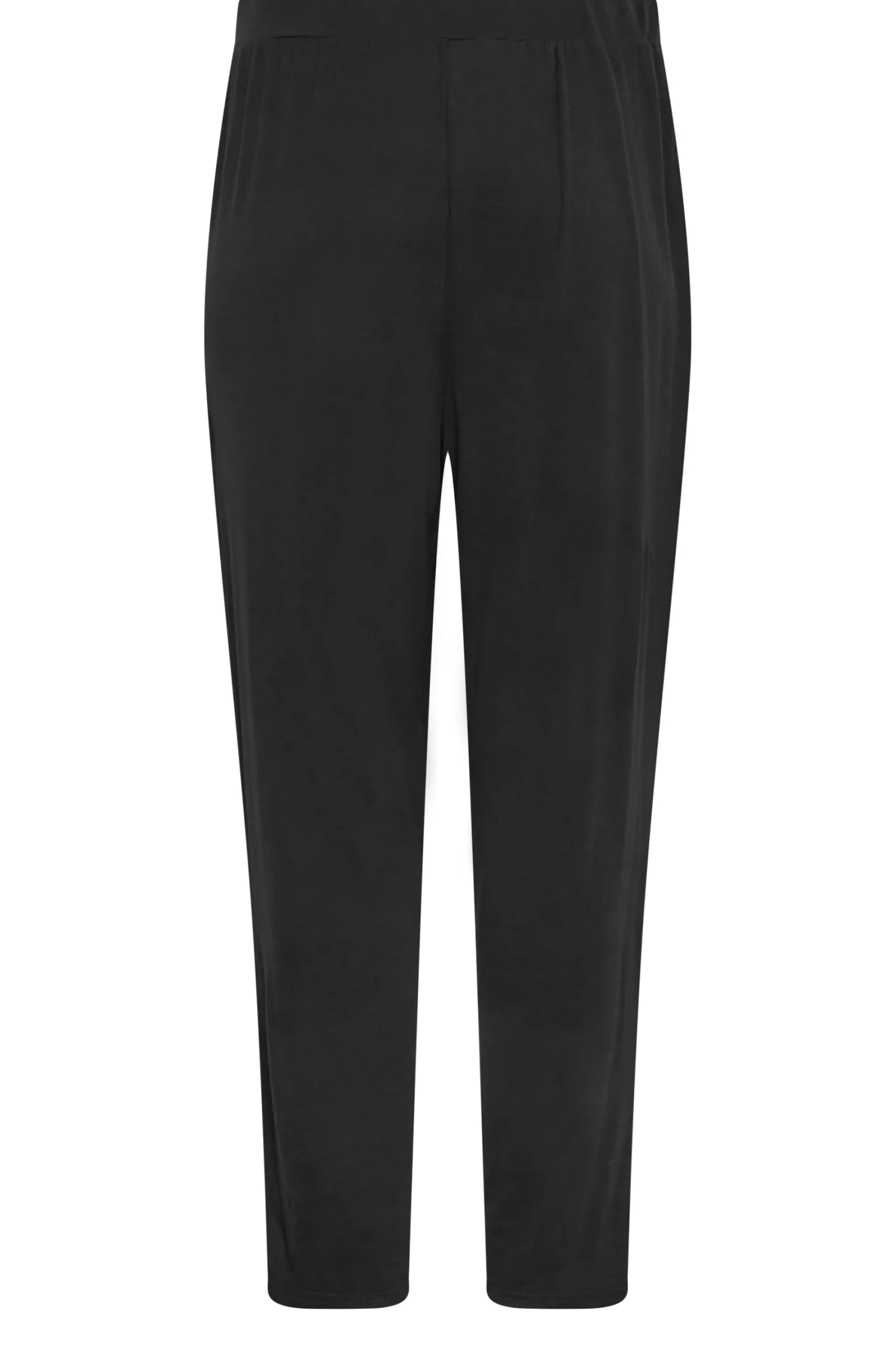 M&Co Womens Black Soft Jersey Hareem Trousers>Women Trousers
