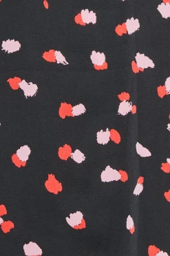 M&Co Womens Black Spot Print Halterneck Blouse><noscript><img width=