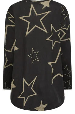 M&Co Womens Black Star Print Jumper><noscript><img width=
