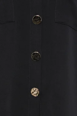 M&Co Womens Black Statement Button Shirt><noscript><img width=