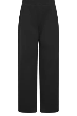 M&Co Womens Black Stretch Scuba Wide Leg Trousers><noscript><img width=
