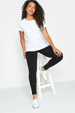 M&Co Womens Black Stretch Cotton Leggings><noscript><img width=