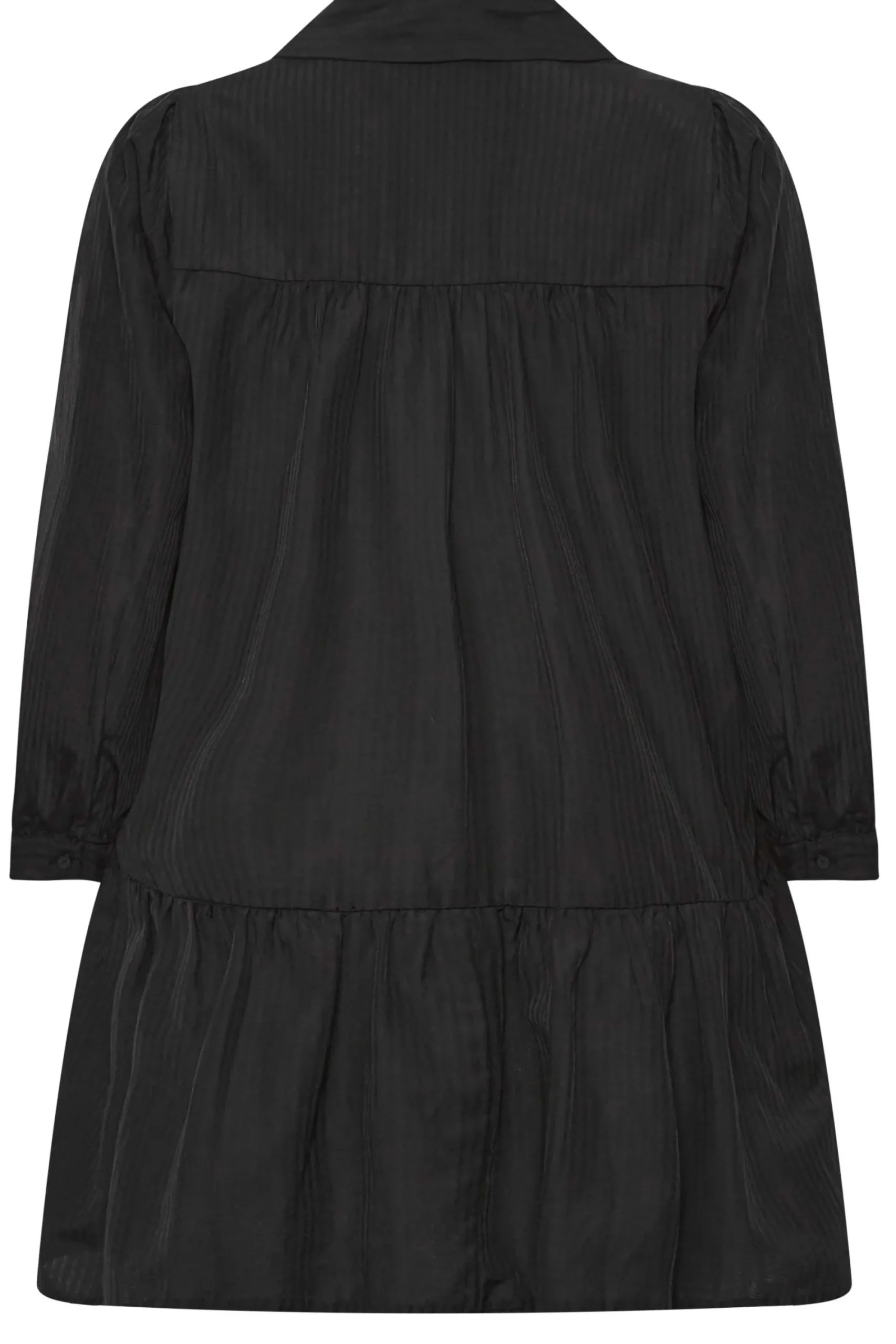M&Co Womens Black Stripe Frill Hem Shirt>Women Shirts