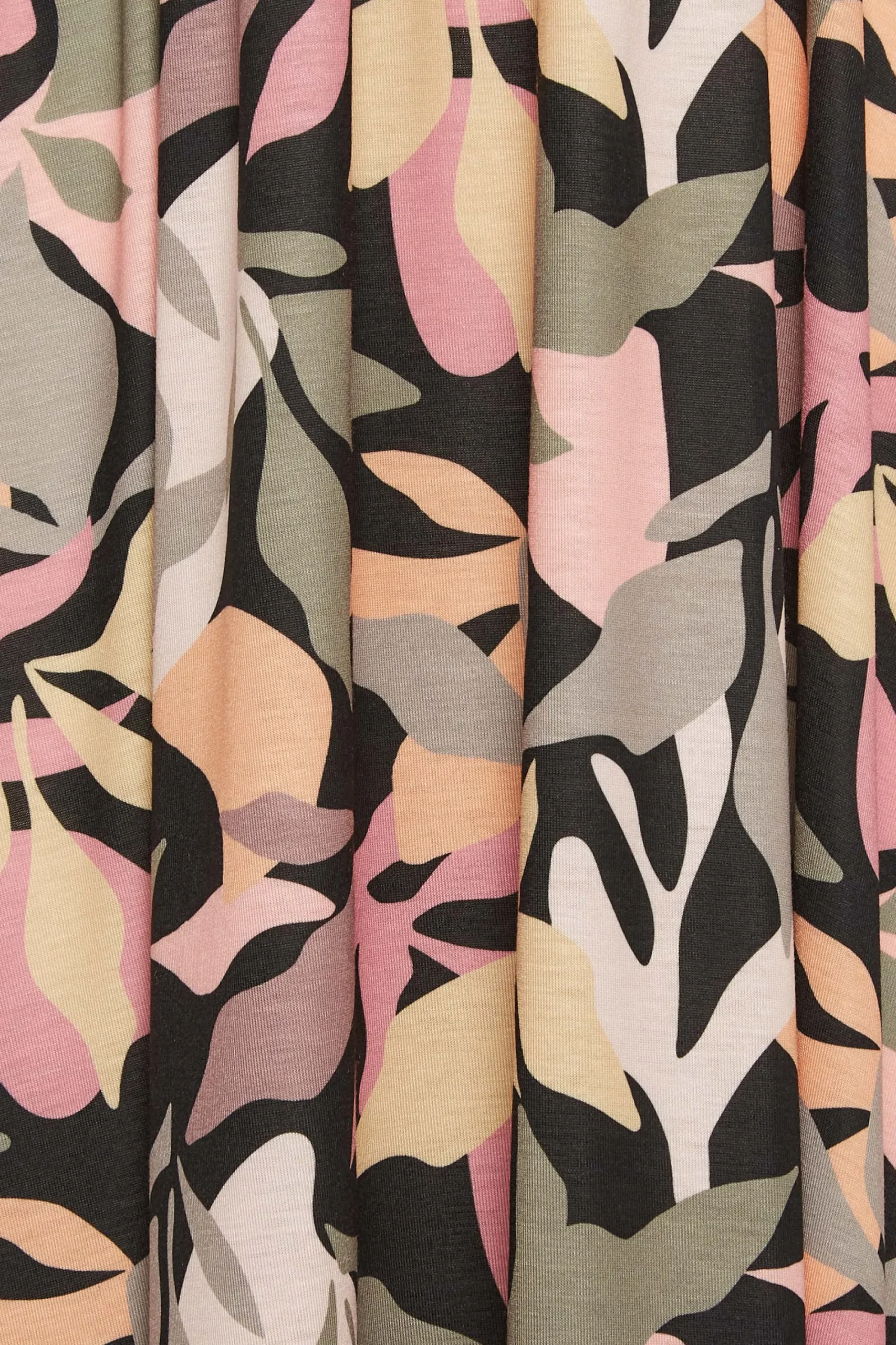 M&Co Womens Black Tropical Print Maxi Dress>Women Maxi Dresses