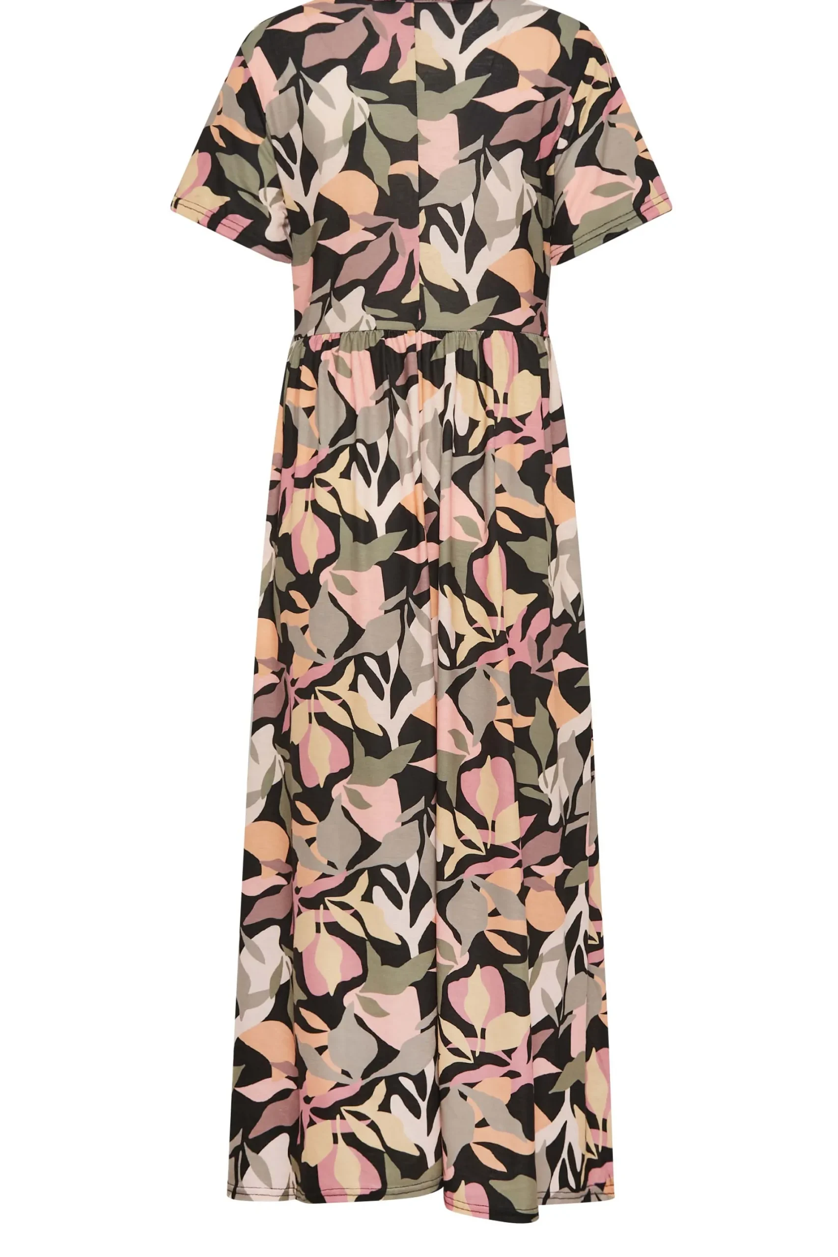 M&Co Womens Black Tropical Print Maxi Dress>Women Maxi Dresses