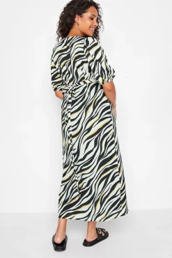 M&Co Womens Black Zebra Print Wrap Dress><noscript><img width=