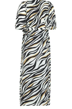 M&Co Womens Black Zebra Print Wrap Dress><noscript><img width=