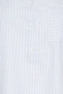 M&Co Womens Blue & White Striped Shirt><noscript><img width=
