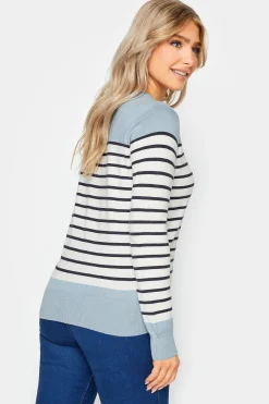 M&Co Womens Blue & White Stripe Jumper><noscript><img width=