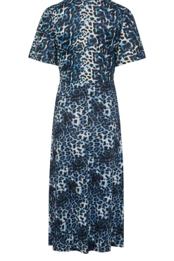 M&Co Womens Blue Animal Print Midi Dress><noscript><img width=