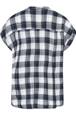M&Co Womens Blue Check Print Shirt><noscript><img width=
