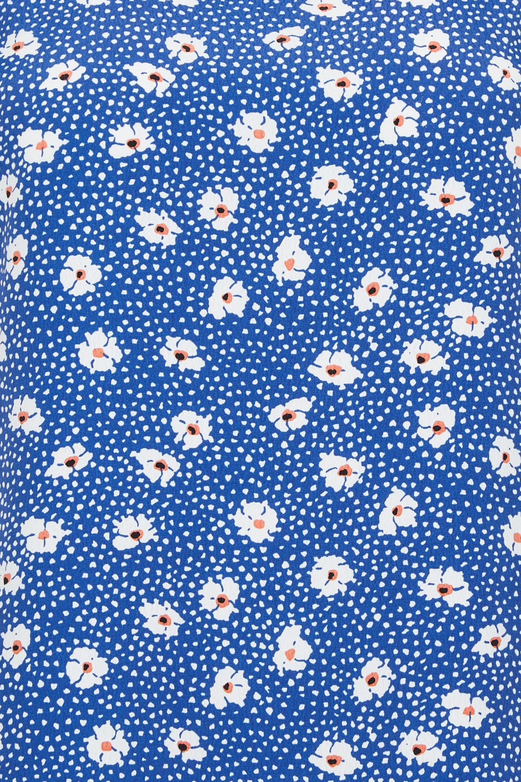 M&Co Womens Blue Daisy Print Blouse>Women Short Sleeve Tops