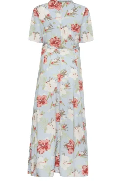 M&Co Womens Blue Floral Print Shirt Dress><noscript><img width=