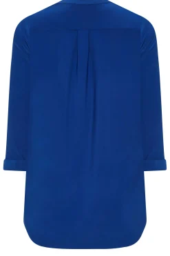 M&Co Womens Blue Half Placket Jersey Shirt><noscript><img width=