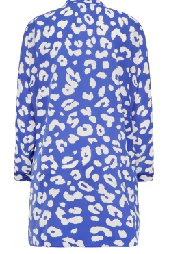 M&Co Womens Blue Leopard Print Blouse><noscript><img width=