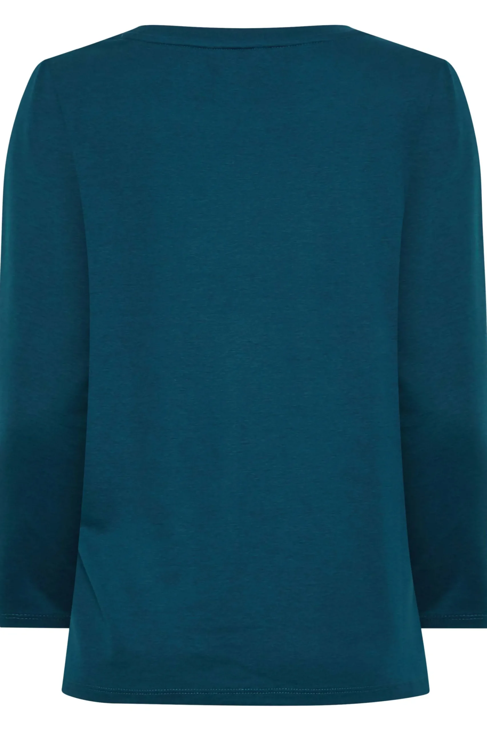 M&Co Womens Blue Long Sleeve Cotton Blend Top>Women T-Shirts