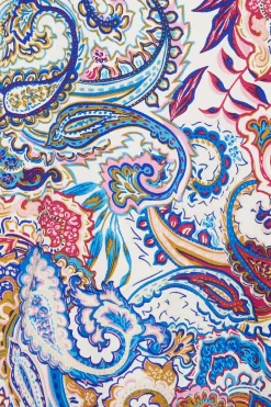M&Co Womens Blue Paisley Print Halter Neck Blouse><noscript><img width=