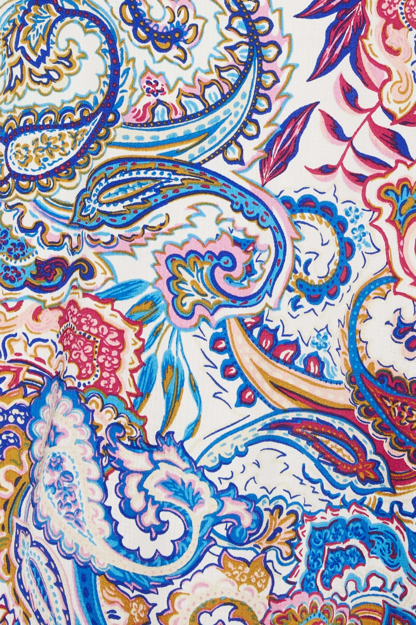 M&Co Womens Blue Paisley Print Halter Neck Blouse>Women Short Sleeve Tops