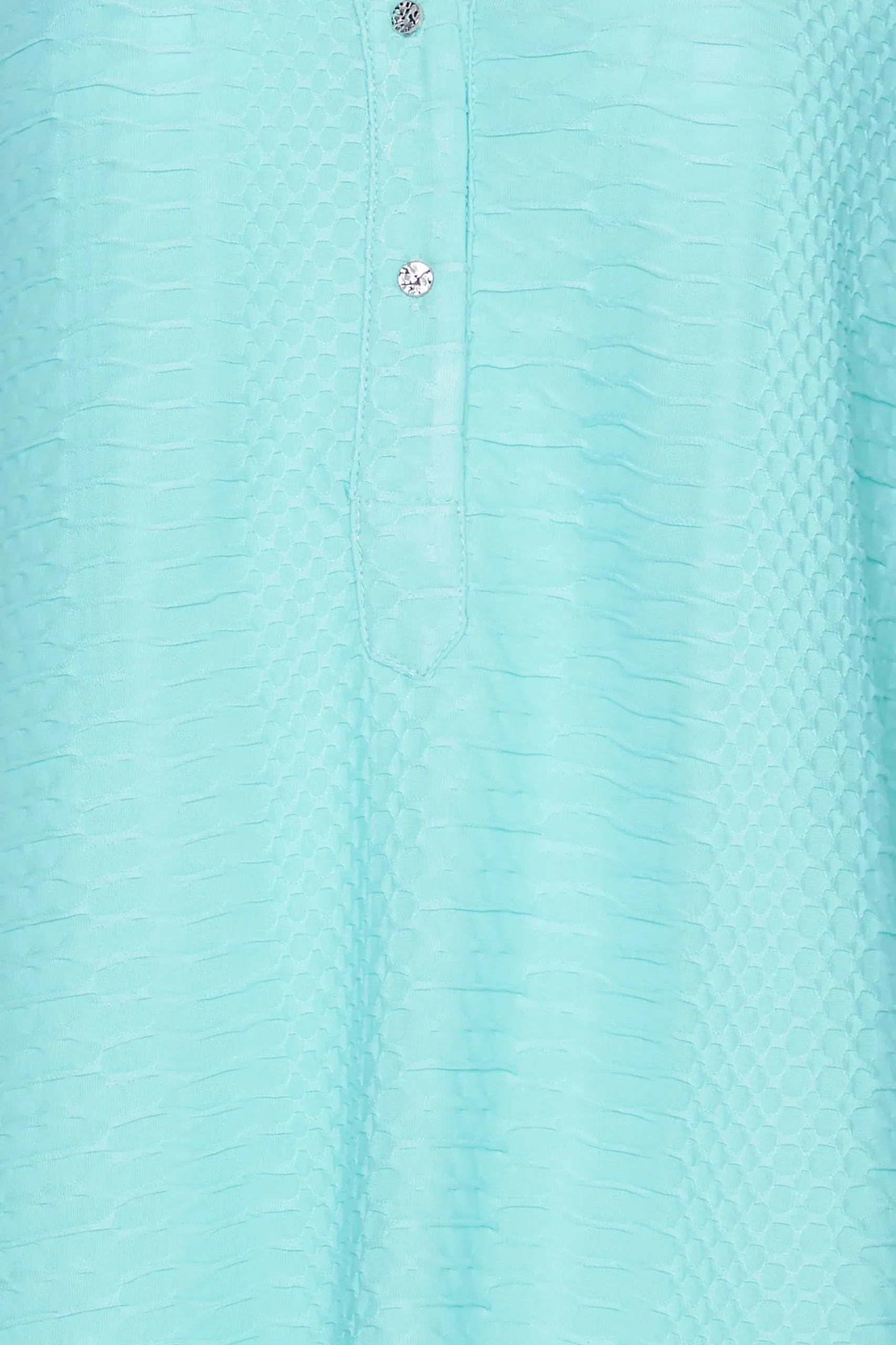 M&Co Womens Blue Textured Placket Shirt>Women Shirts