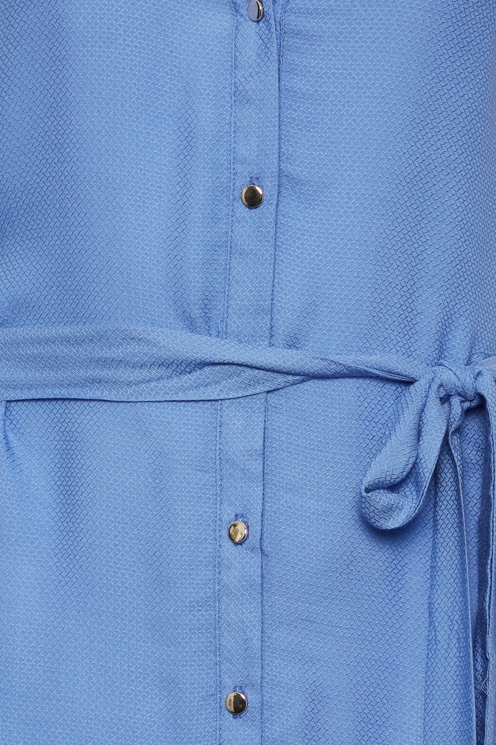 M&Co Womens Blue Tie Waist Blouse>Women Shirts